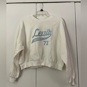 Levi’s white raglan crewneck sweatshirt - size M medium, new NWT